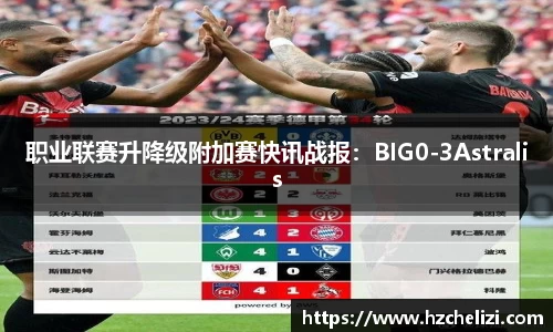 职业联赛升降级附加赛快讯战报：BIG0-3Astralis