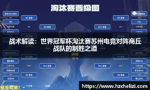 战术解读：世界冠军杯淘汰赛苏州电竞对阵商丘战队的制胜之道